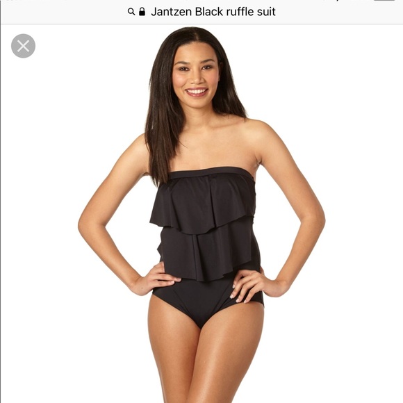 ruffle front bathing suit